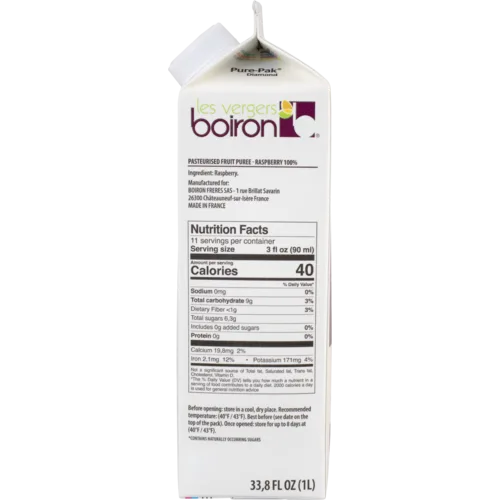 Raspberry Puree 33.8 oz (1L) - Image 3