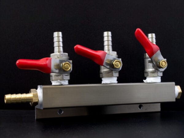 3-Way Gas Manifold Split