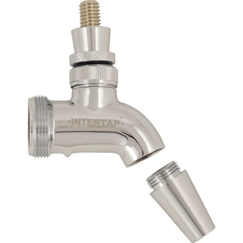 Intertap® Chrome Plated Forward Sealing Beer Faucet - Image 2