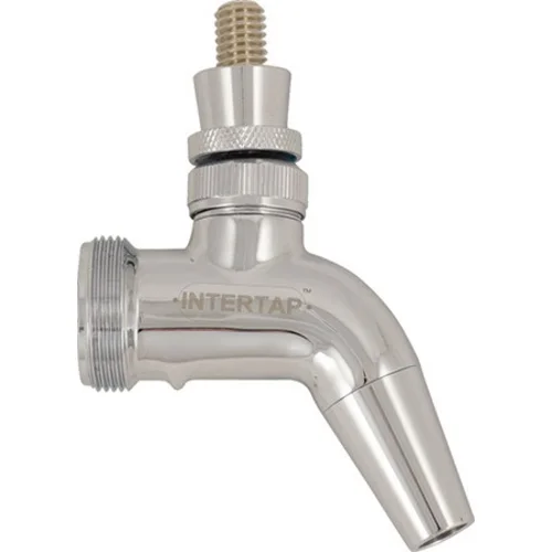 Intertap® Chrome Plated Forward Sealing Beer Faucet