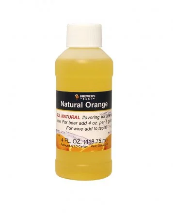 Natural Orange Flavor Extract 4 oz